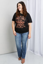 Load image into Gallery viewer, mineB Full Size WILD FREE Graphic Round Neck Tee